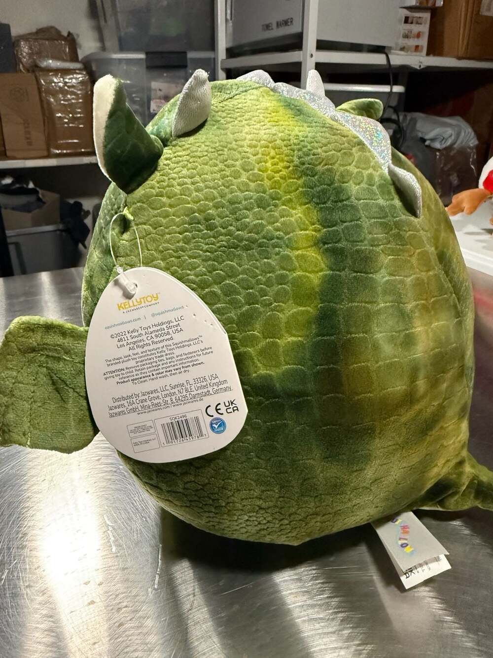 Squishmallows Duke the Green Dragon 10" Plush - Picture 2 of 4